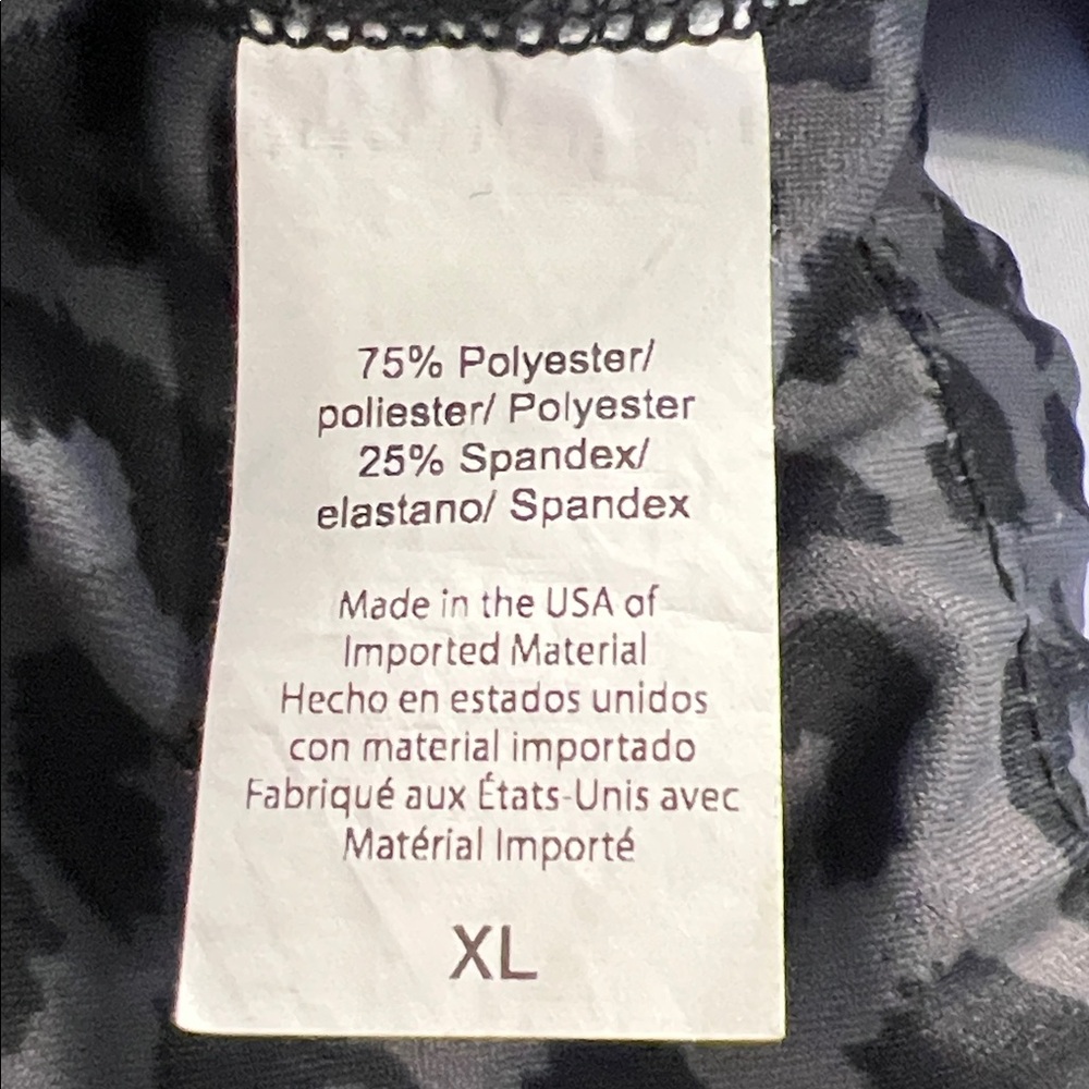 Beyond Yoga Black Leopard Print Strappy Athletic Sports Bra Size XL - Picture 6 of 11